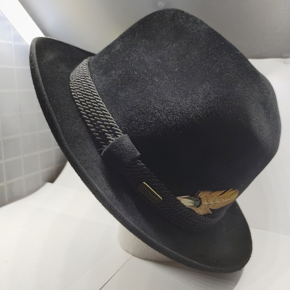 Vintage DOBBS Fifth Avenue Men's Hat with Feather